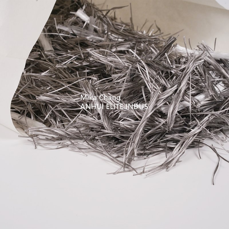 Polypropylene PP Macro Synthetic Fiber Twist 54mm for Pisos Industrial Floor