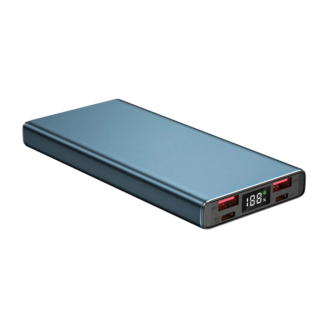 10000mAh Pd 22.5W Portable Powerbank Type-C Output Power Bank Aluminum Alloy Shell Mini Power Bank