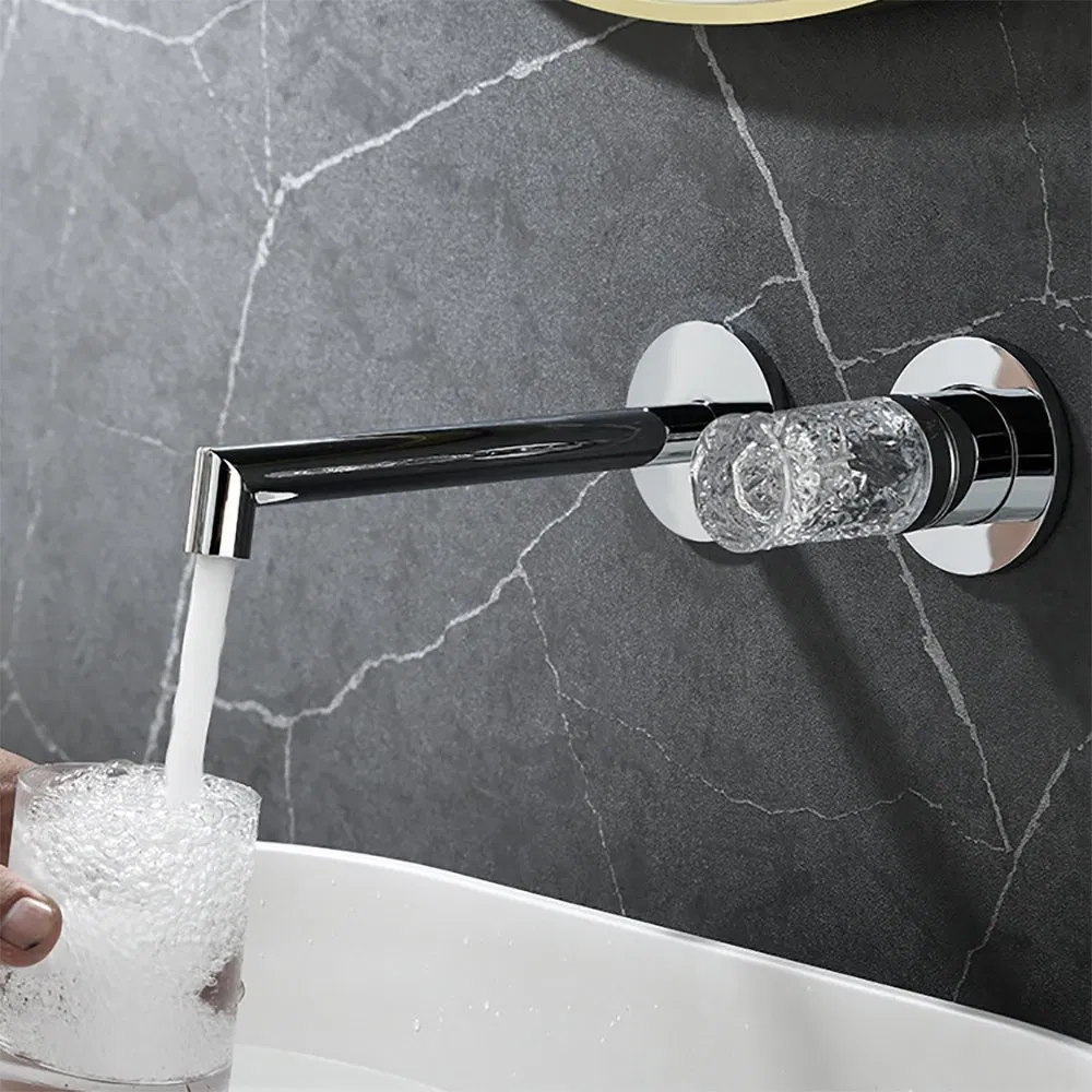 Factory Direct Price Kaiping Sanitary Ware Single Handle Wall Mount Bathromm Vessel Sink Water Tapware Torneira Mixer Tap Basin Faucet