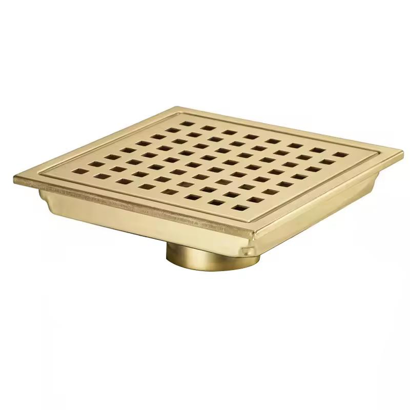 Bathroom Large Flow Stainless Steel Floor Drainer 15*15 Cm Square Shower Floor Drain for Kitchen