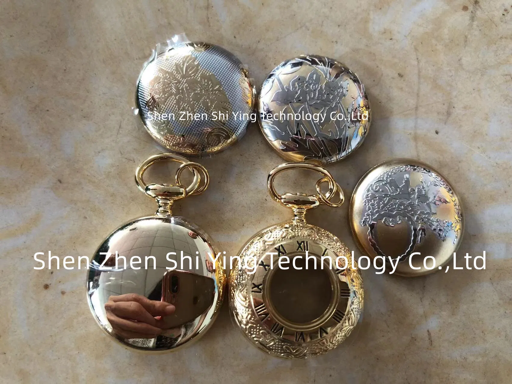 Women's Gift Fashion Necklace Retro Vintage Antique Jewelry Gold Small Pocket Watch