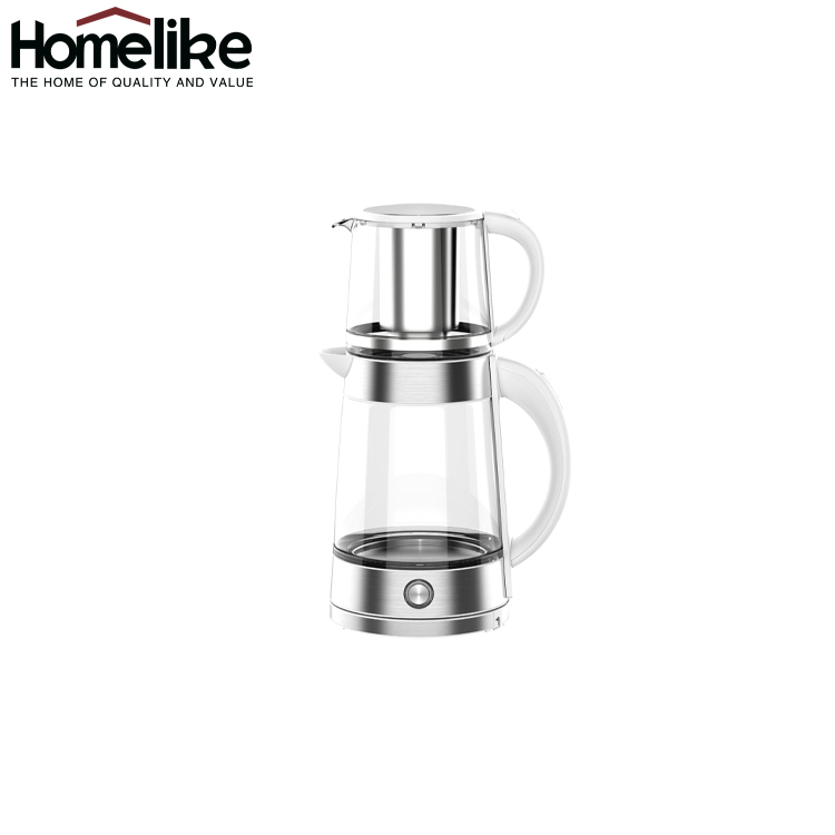 Custom Automatic Turkish Coffee and Tea Maker Machine 1.7L Glass Electric Tea Makers