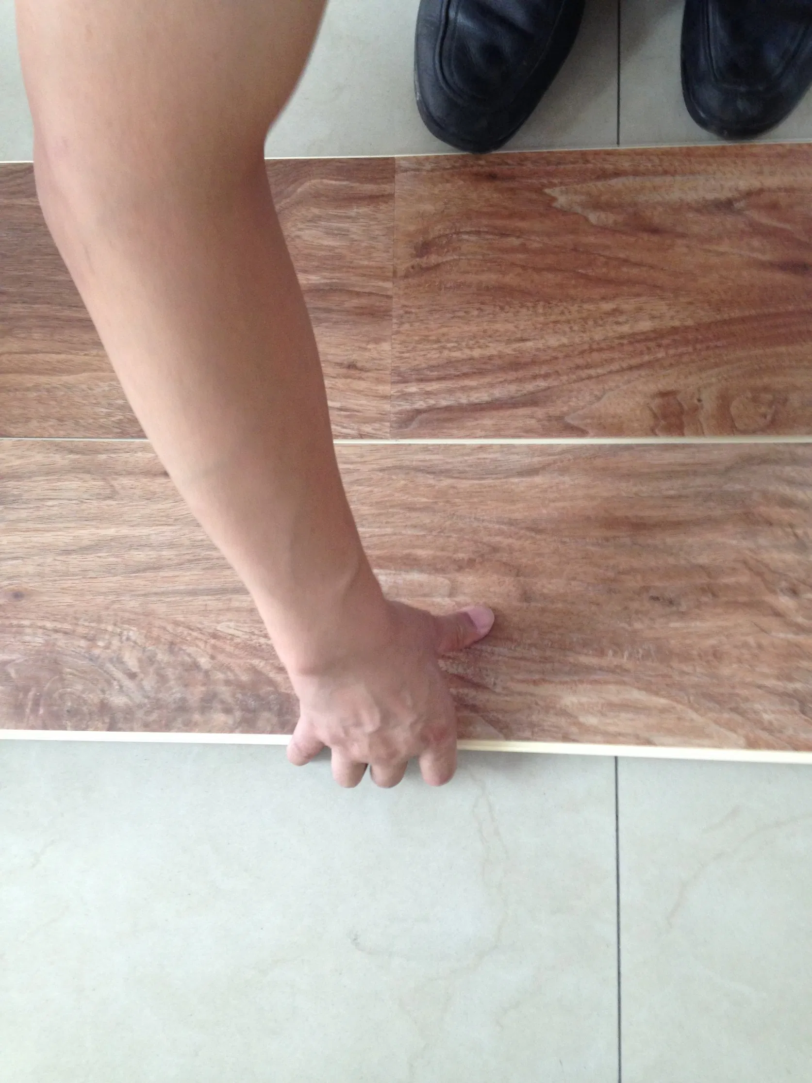 WPC-плитка для пола, клик-замок, 5.5 мм