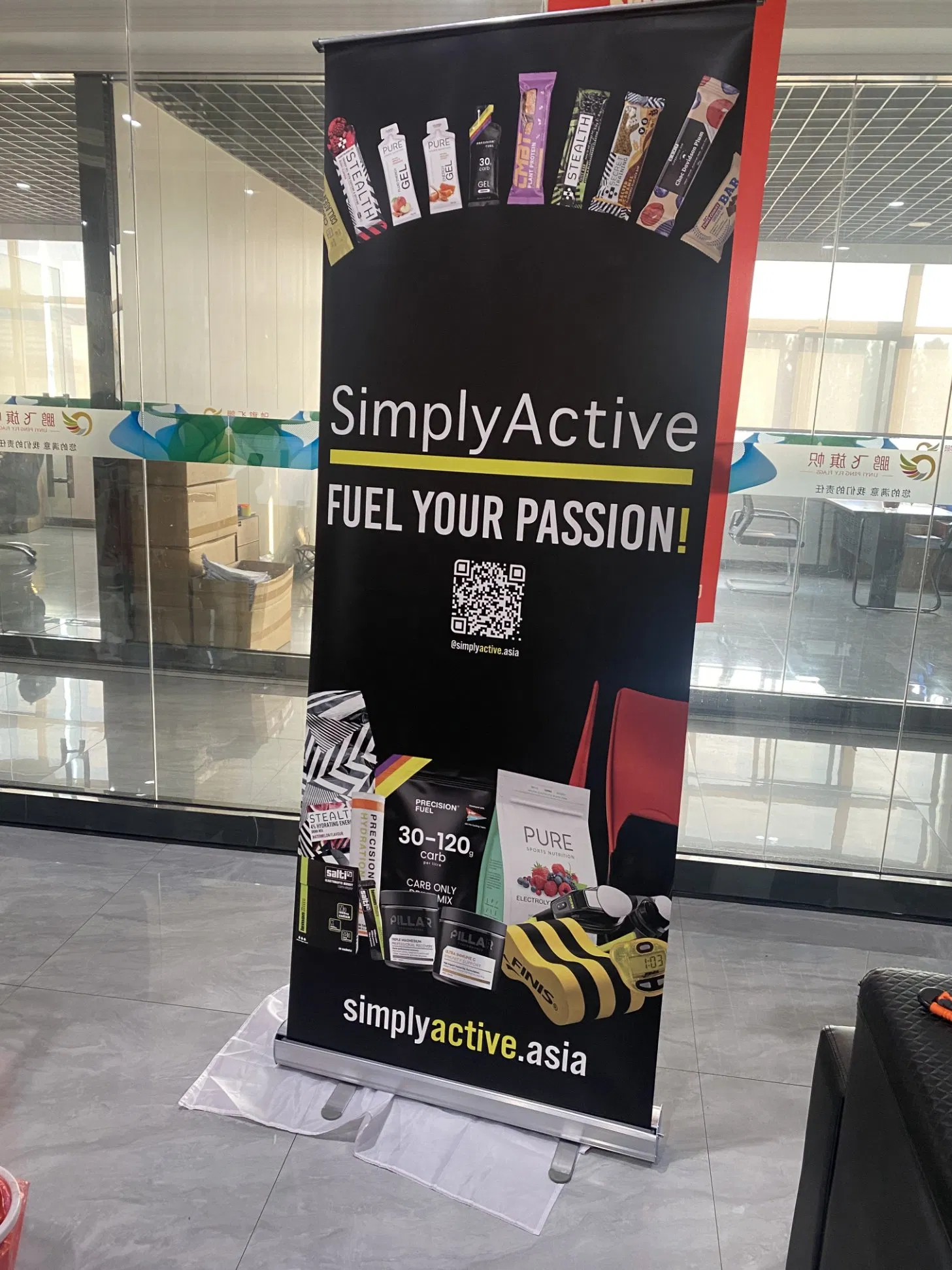 Retractable Roll up Banner Stand Aluminum Retractable Banner Sign Stand for Trade Show Exhibition Store Displays