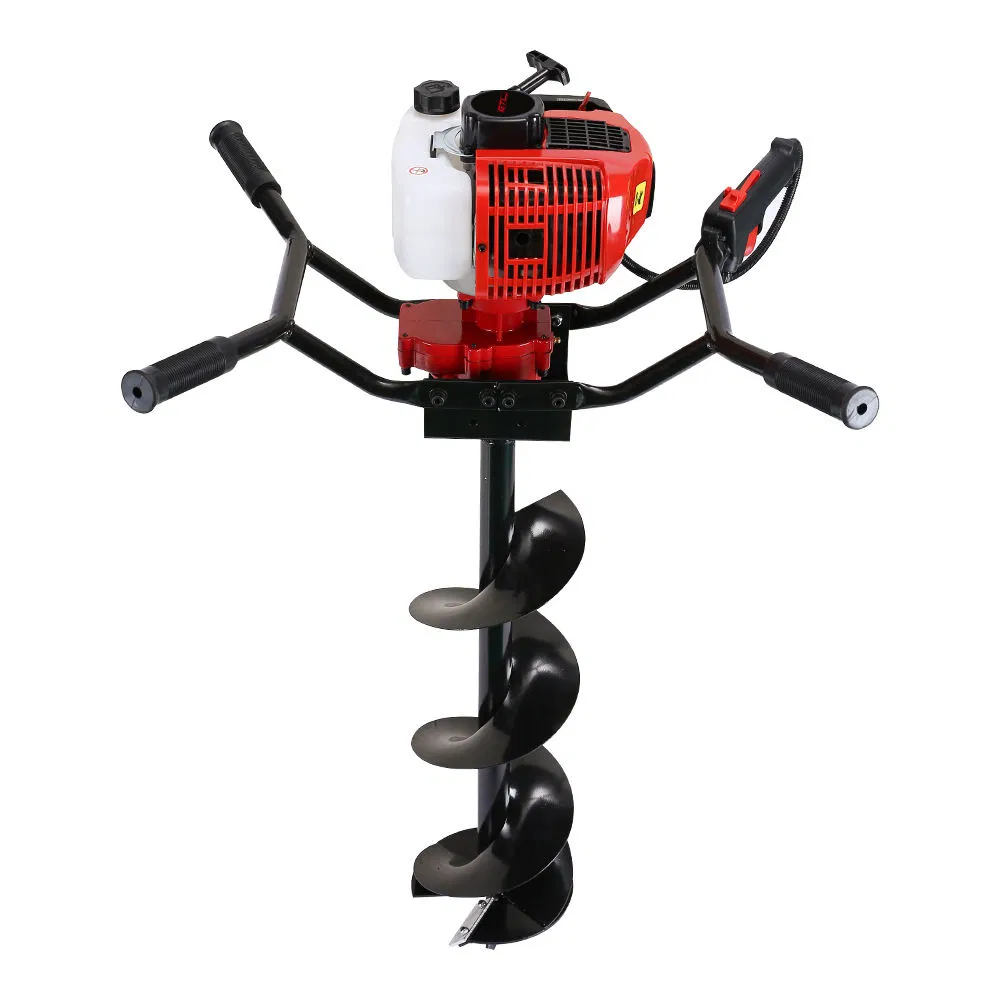 Garden 71cc 2HP 2-Stroke Engine Gasoline Ground Earth Auger Drill / Drilling Digger / Earth Augers / Post Hole Digger with Double Handle (GD720)