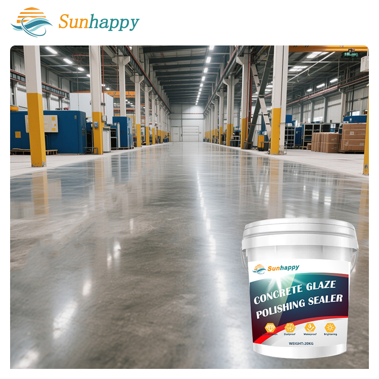 Factory Sale Commercial Moisture Dustproof Cement Concrete Floor Brightener Liquid Water-Based Concrete Glaze Polishing Sealer