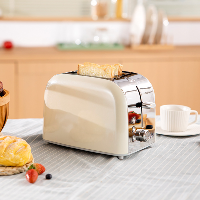 Toaster 2 Slice with 7 Browning Levels and 3 Functions: Reheat, Defrost & Cancel