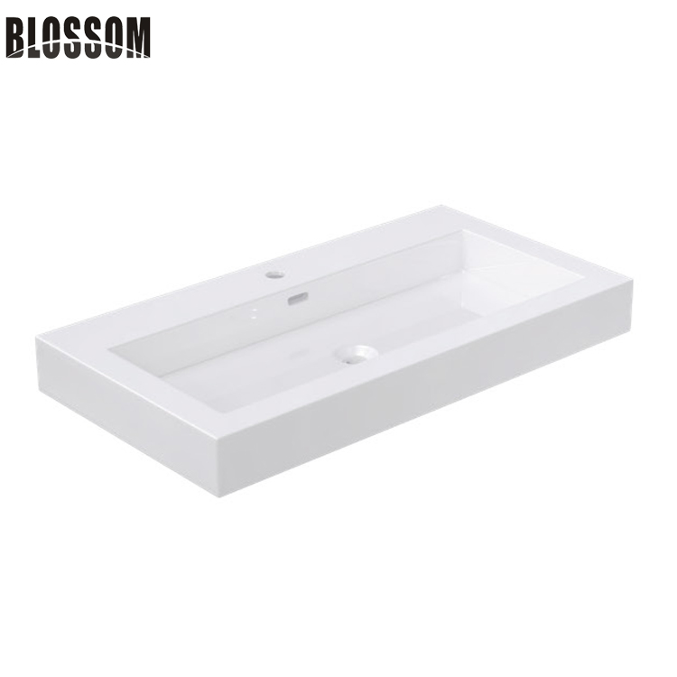 Wholesale Bathroom Cabinet Artificial Solid Acrylic Vanity Top Integrated Engineered Stone Sink