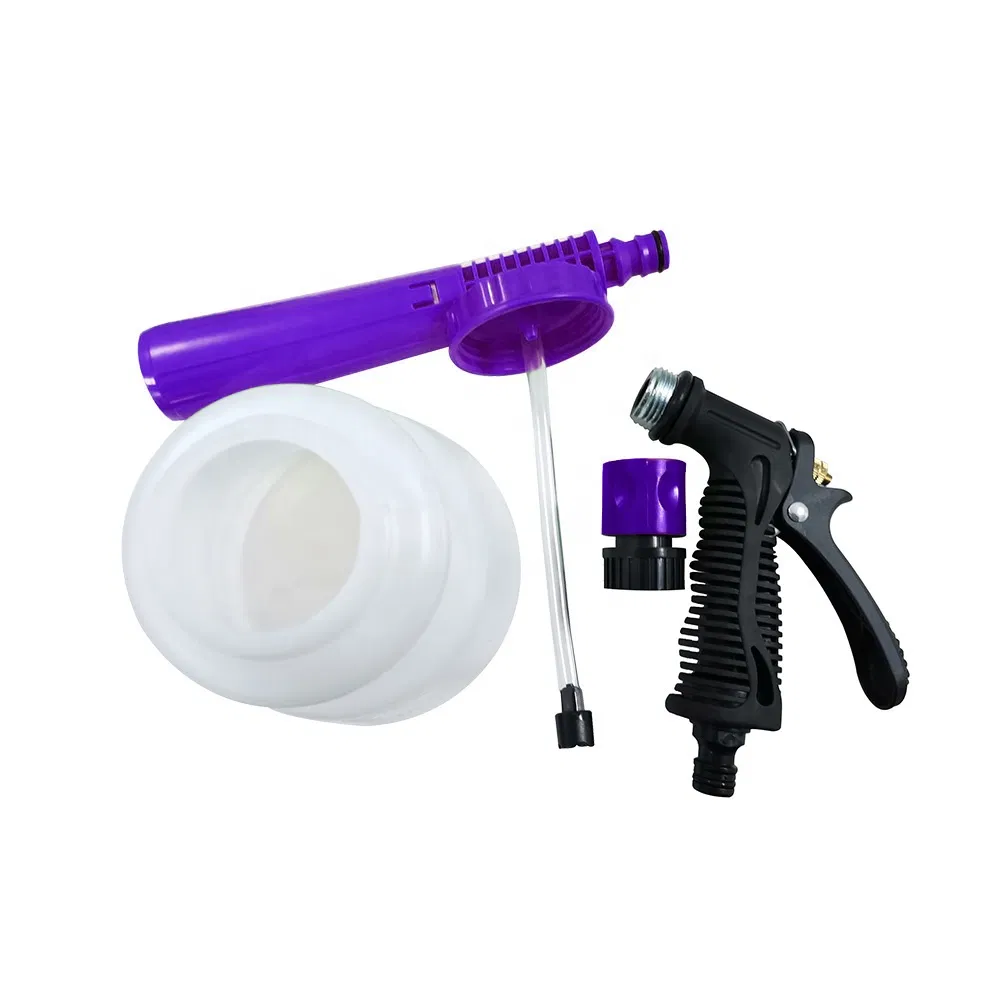 1L Bottle Portable Spraying and Foaming of Concentrated Chemicals Car Foam Gun Foam Cannon Blaster and Hose End Sprayer
