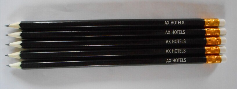 Pencil with Hotel Amenities Set for Hotel Room Using