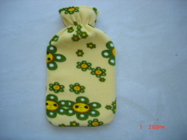 BS Rubber Hot Water Bottle Fleece Pain Relief Winter Warmth Home Easeful Warmer Bottle