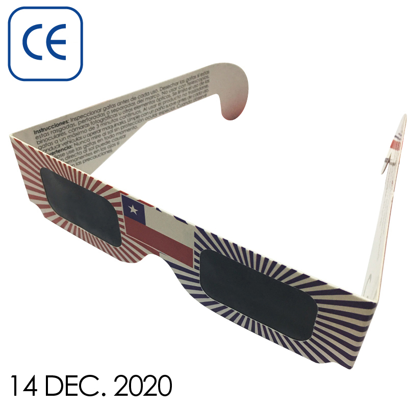 Factory CE ISO Certificated Cardboard Solar Eclipse Paper Glasses Custom Logo