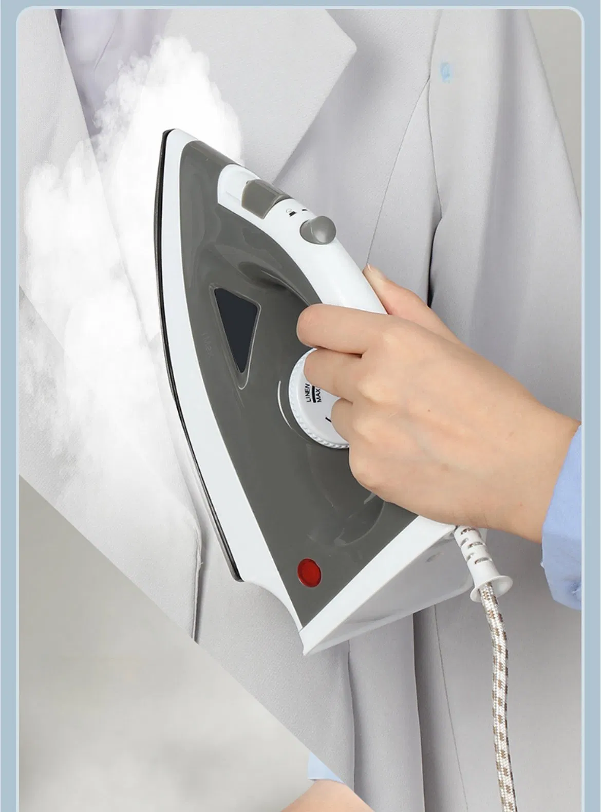 Portable Electric Iron, Stainless Steel Soleplate, Steam Iron
