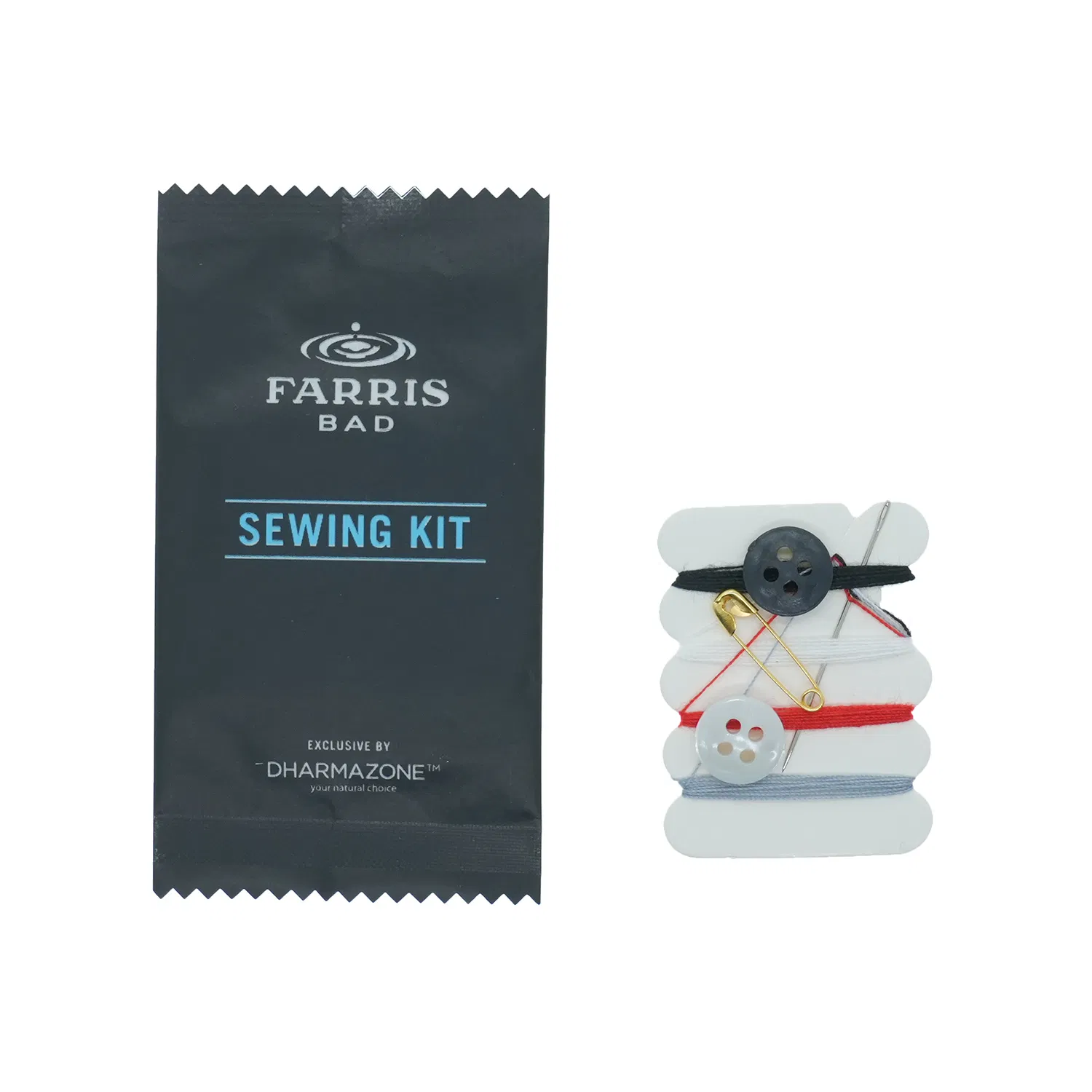 Sewing Kits in Kraft Box with Hotel Amenities for Guest Room