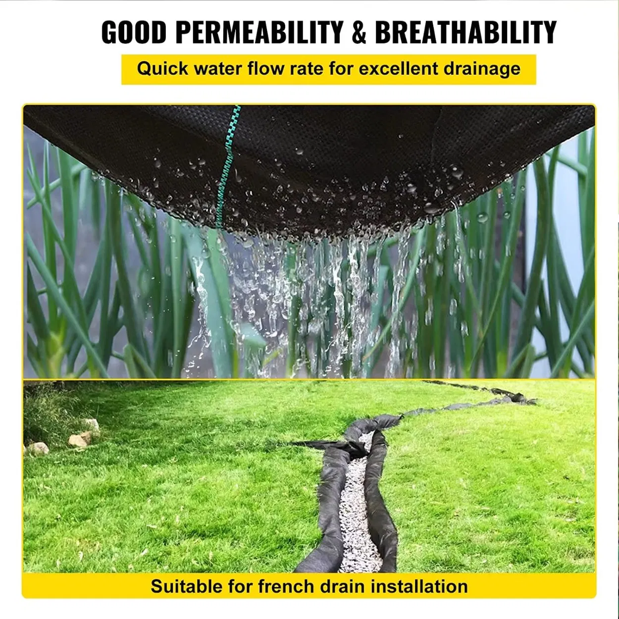 Multiple Repurchase Simple Installation Permeable Anti-Weed Mesh Weed Woven Mat