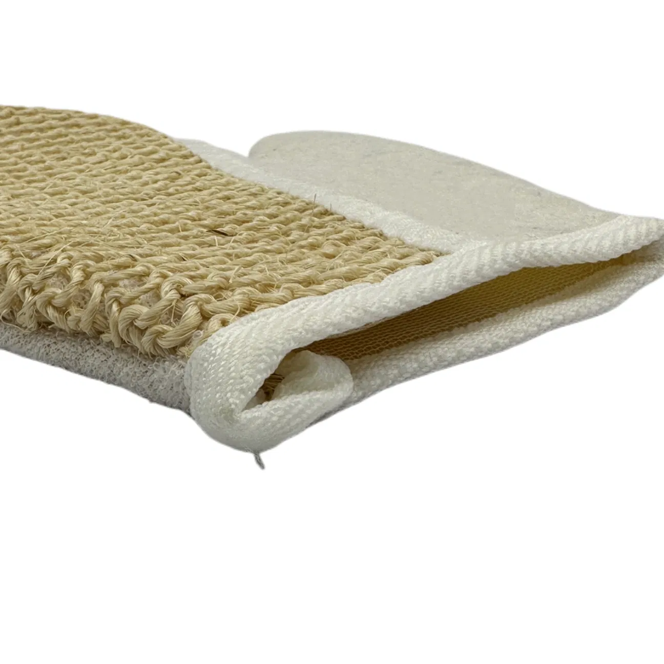 Eco Friendly Handmade Sisal Glove with Cotton Towel Bath Sponge
