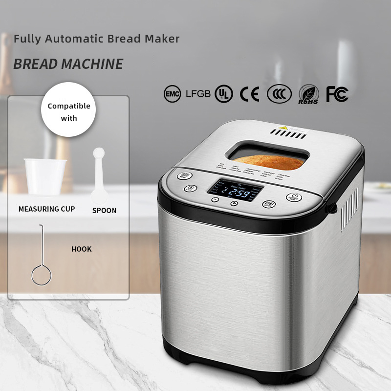 Smart 900g Breadmaker Bread Maker Machine with Stainless Steel Pan and Mixer