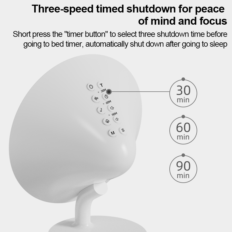 Машина белого шума с ночником и часами для сна