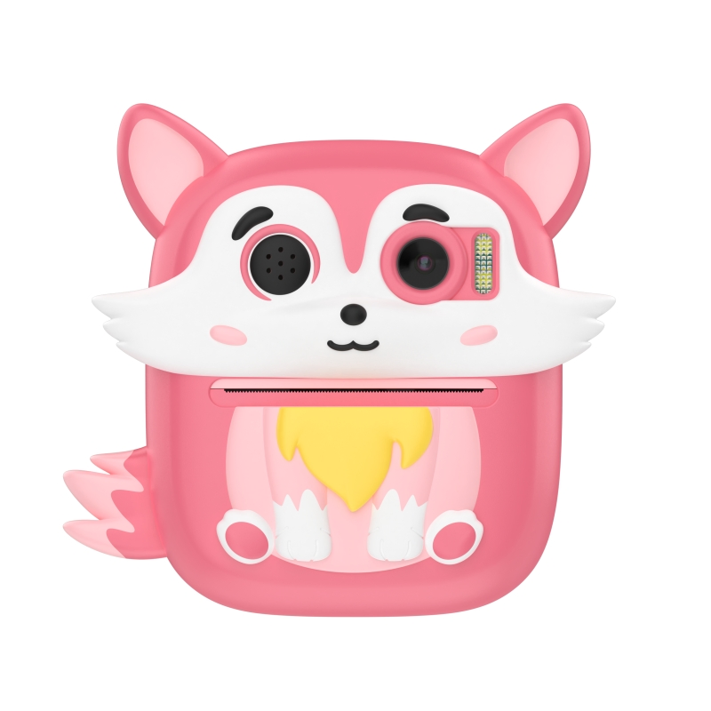 Детская камера с мгновенной печатью Pink Fox