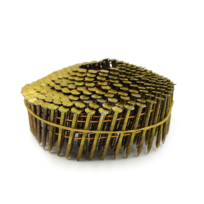 China Factory Supply Coil Nail Spiral Shank Painting for Pallets Fastener