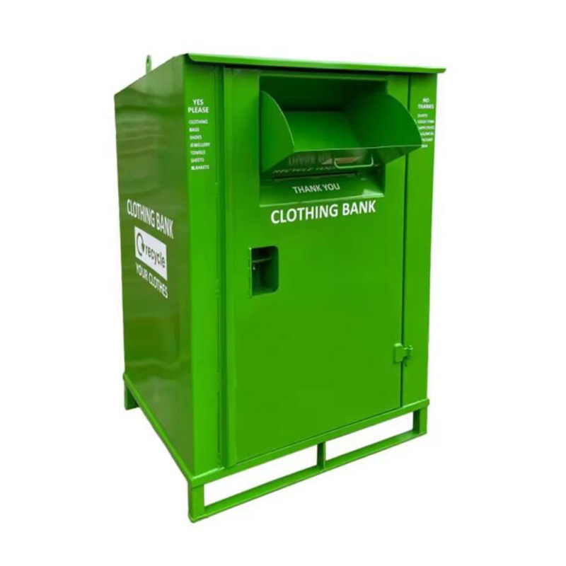 Металлический контейнер для сбора одежды, разноцветный
