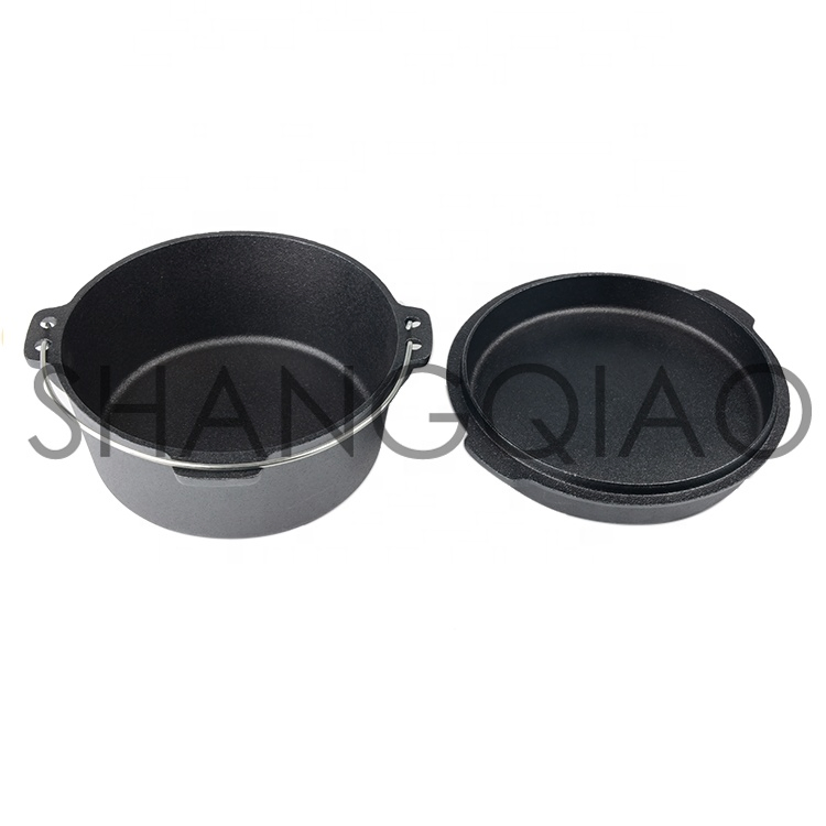 Чугунный походный котелок Dutch Oven с ножками