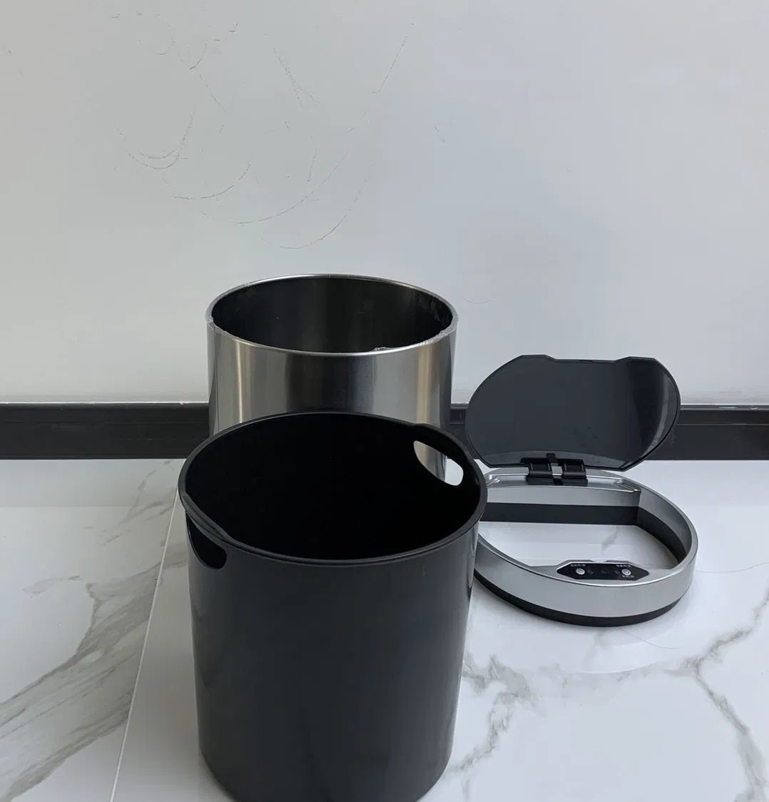 Automatic Sensor Stainless Steel Dust Bin Touchless Trash Can Jt108s 8 Liter / 2.1 Gallon