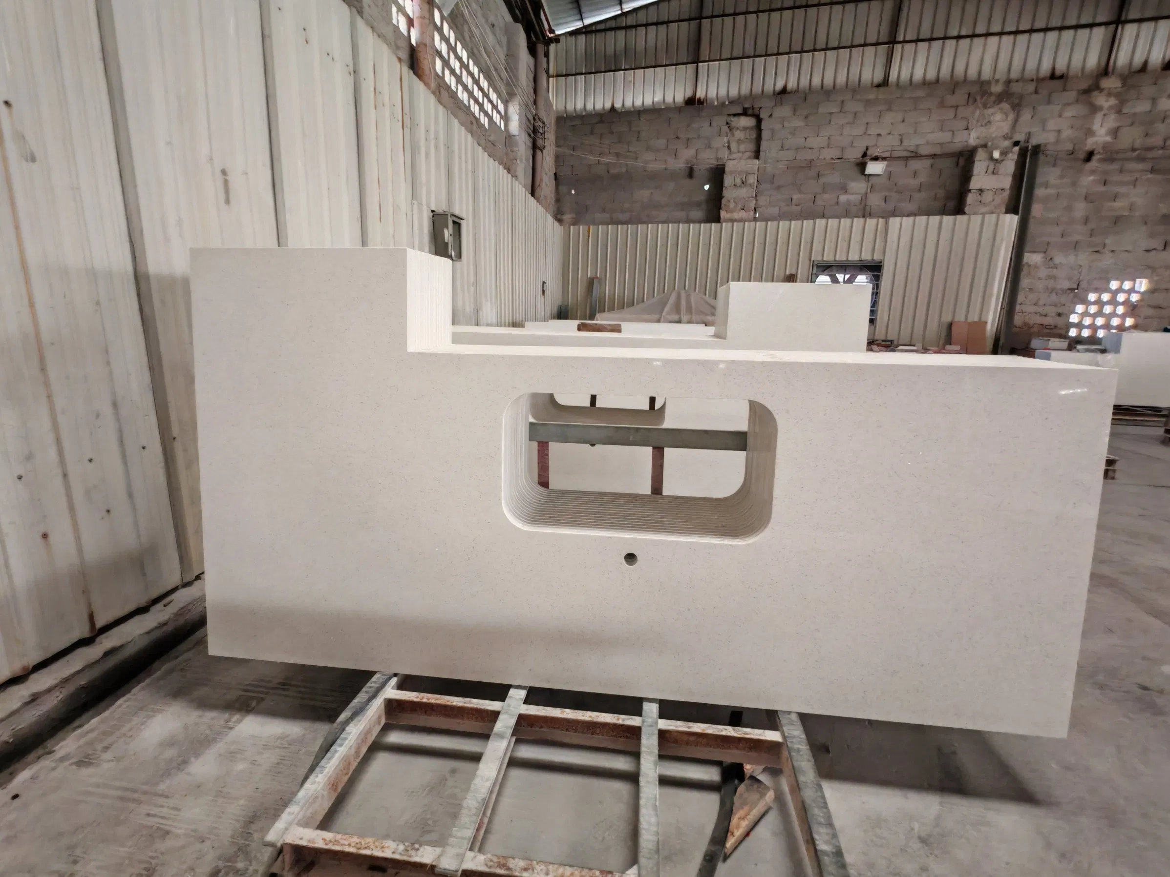 Modern Artificial Stone Calacatta Marble Kitchen Quartz Stone Benchtop Countertop