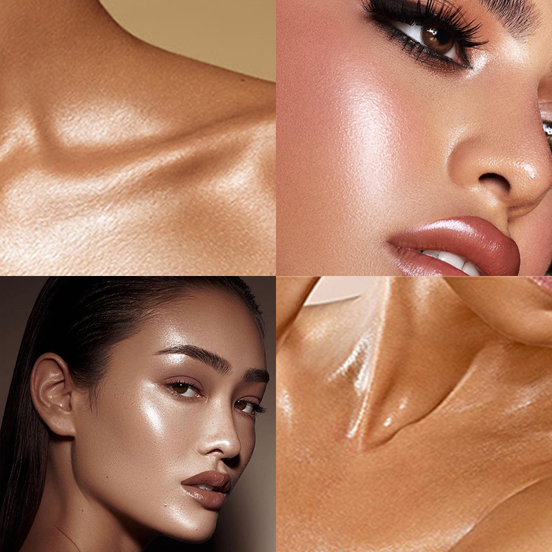 Seline Girl Loose Powder Highlighter Brightening Face Rxepairing Glitter Powder