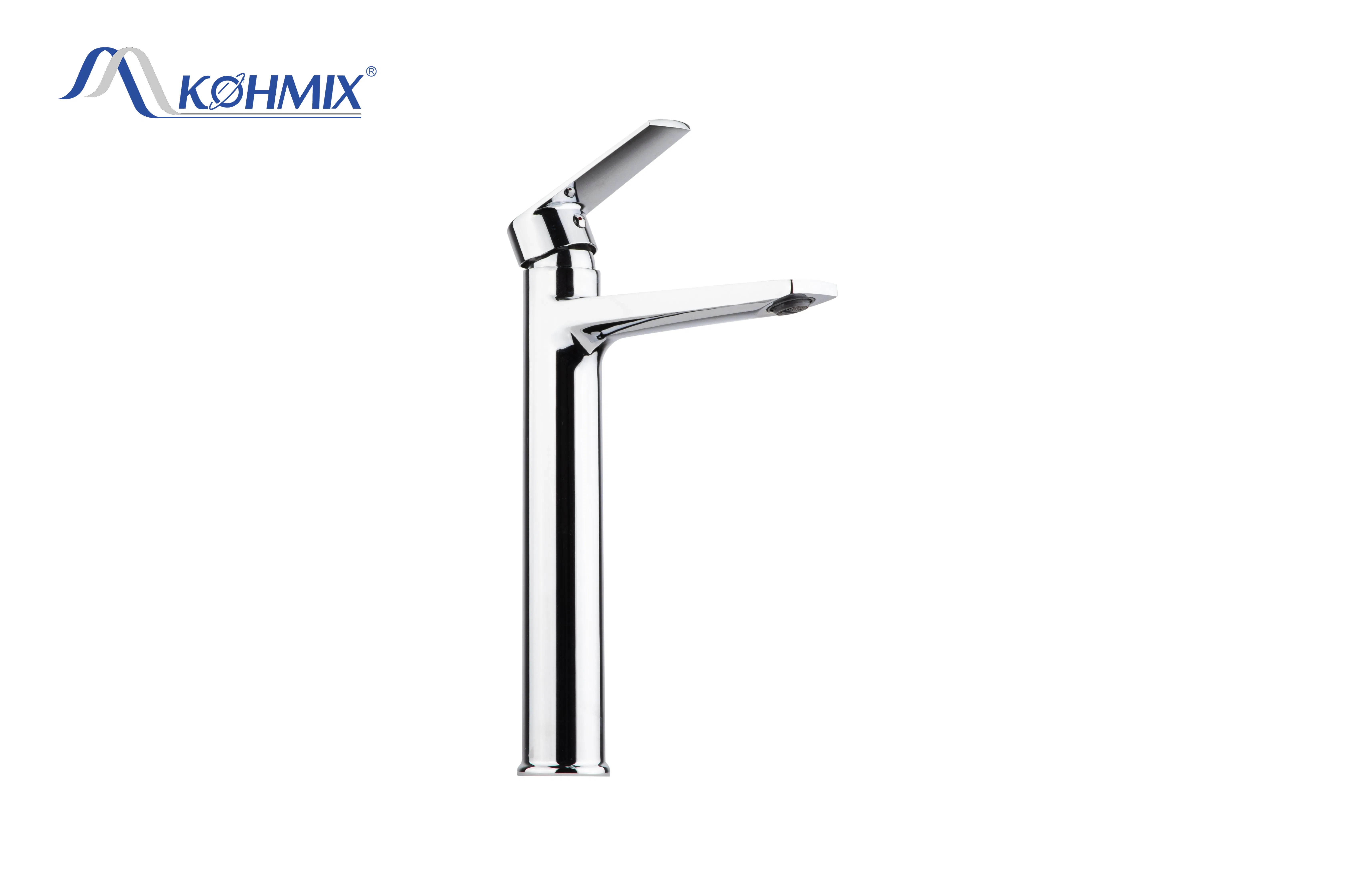 Kohmix New Design Brass Bath Mixer Deck Mounted Home Use Basin Faucet