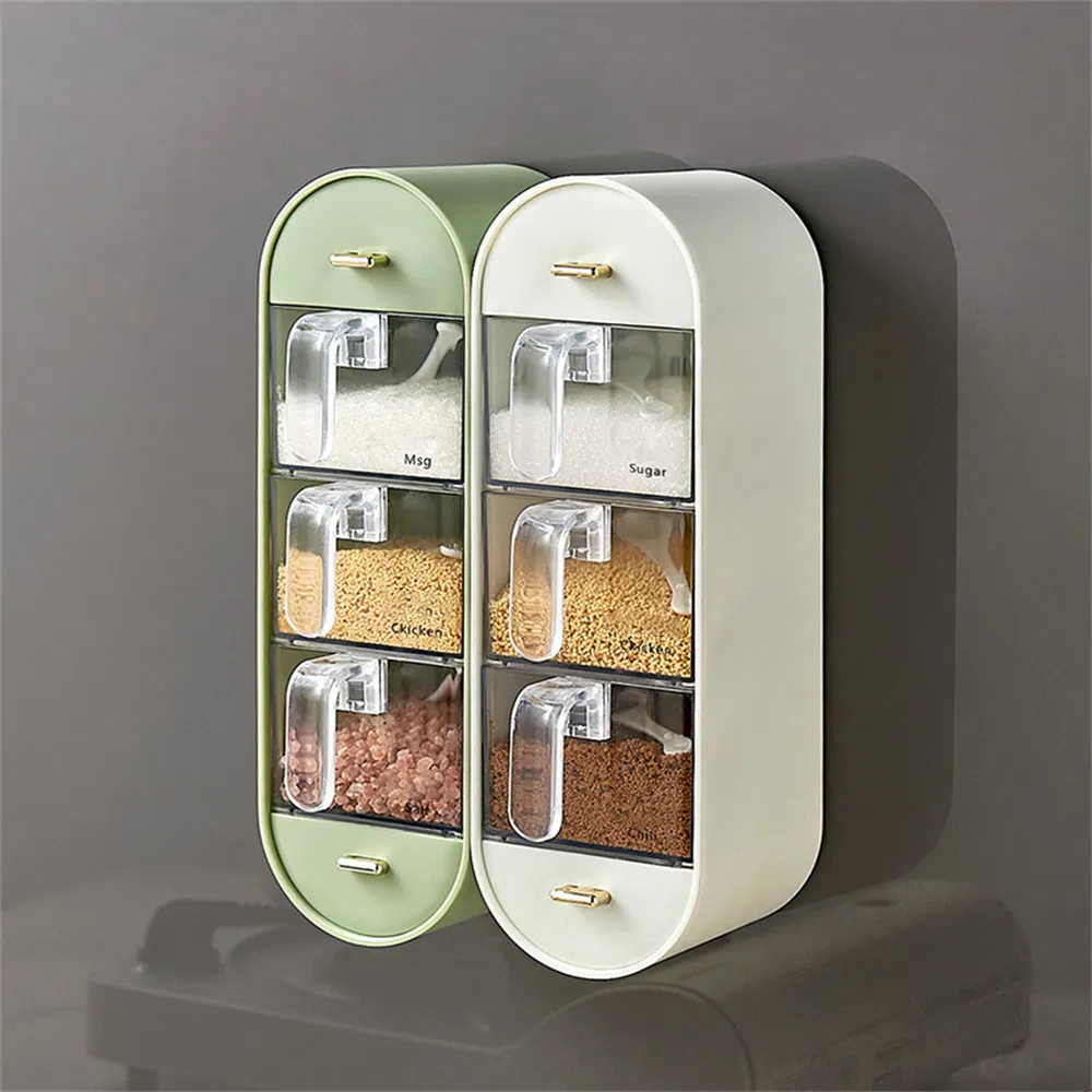 Easy Instal Kitchen No-Punch Wall Mounted Spice Dispenser