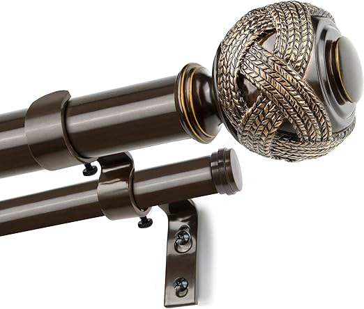 High Quality Minimalist Modern Curtain Rods Adjustable Telescopic Steel Window Rods