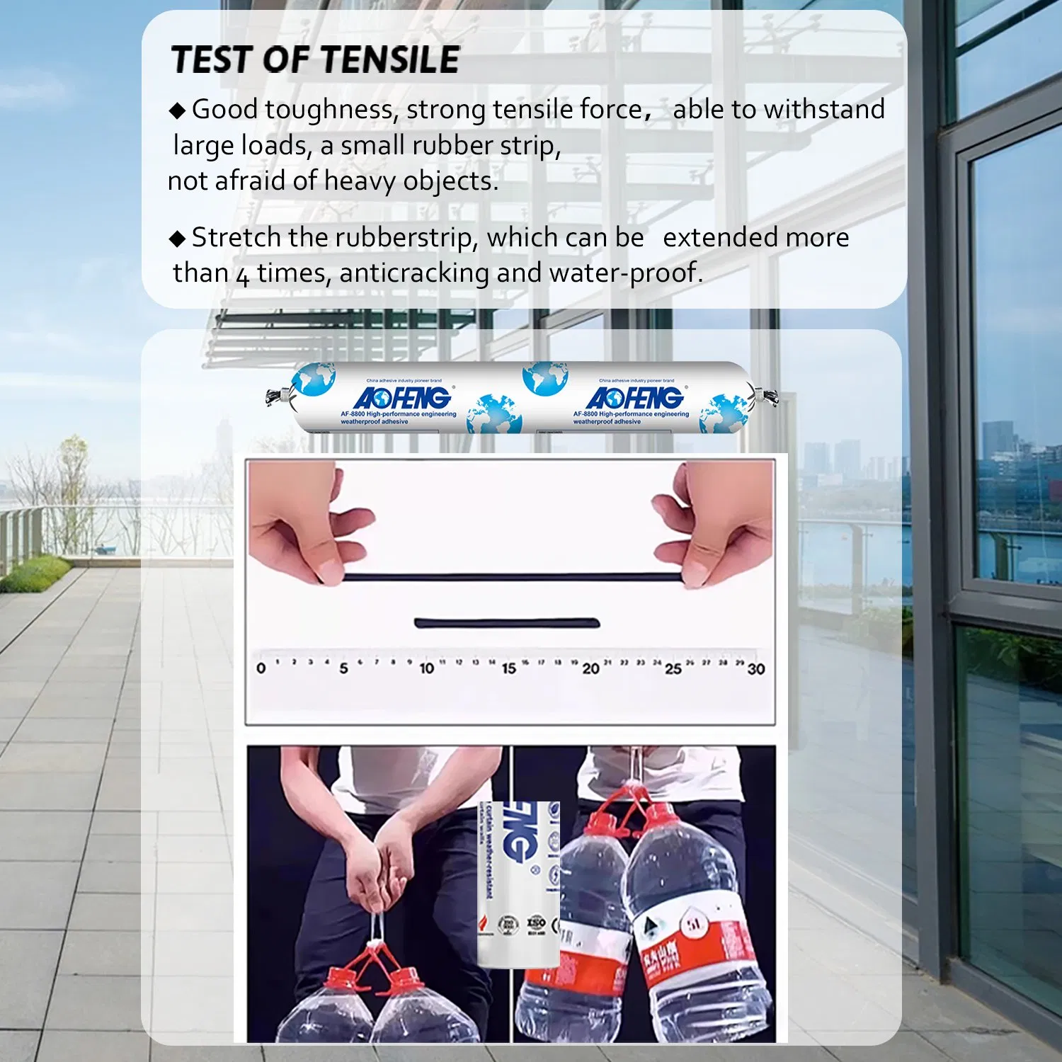 Neutral Silicone Sealant for Flexible and Long-Term Window and Door Joint Sealing on Interior and Exterior Wall Areas
