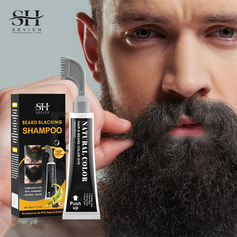 Easy Use Beard Dye for Men Hair Dye Color Semi-Permanent Beard Dye