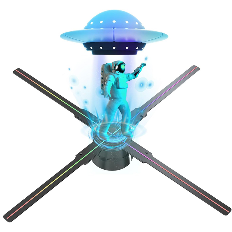 New Arrival 3D Holographic Display Fan Waterproof 45cm WiFi Control LED Sign