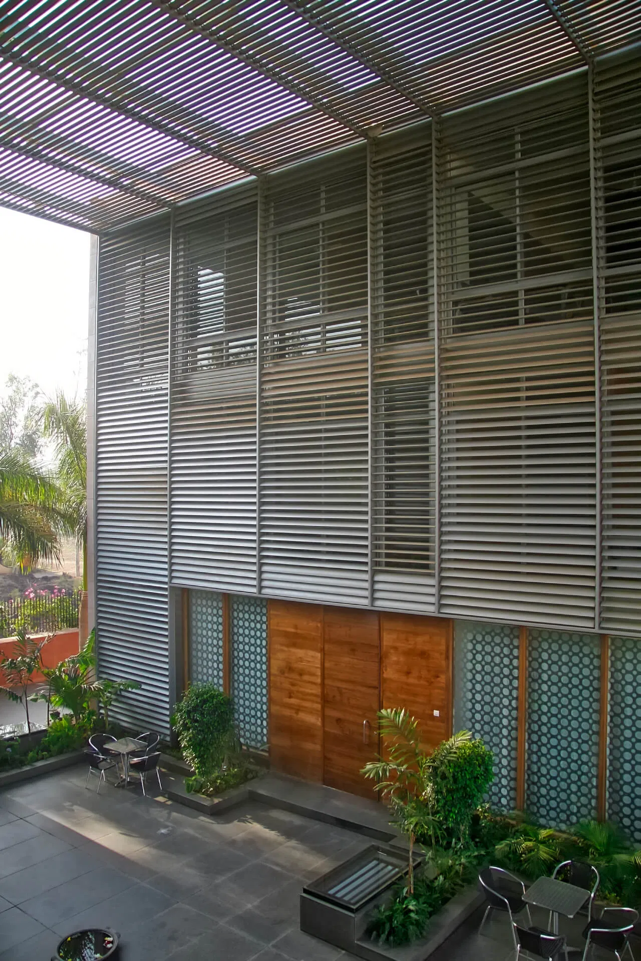 Building Facade Decorative Sun Shade Panel Exterior Wall Decoration Aluminum Fixed Louver