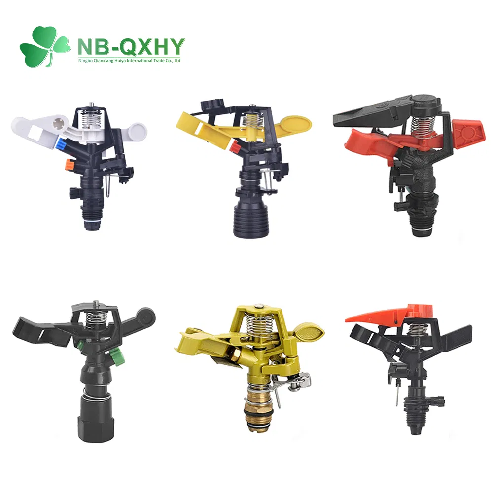 Agriculture Garden Drip Irrigation System Equipment Long Distance 360 Degree Plastic POM PC PVC ABS Micro Kit Fitting Valve Impact Water Sprinkler