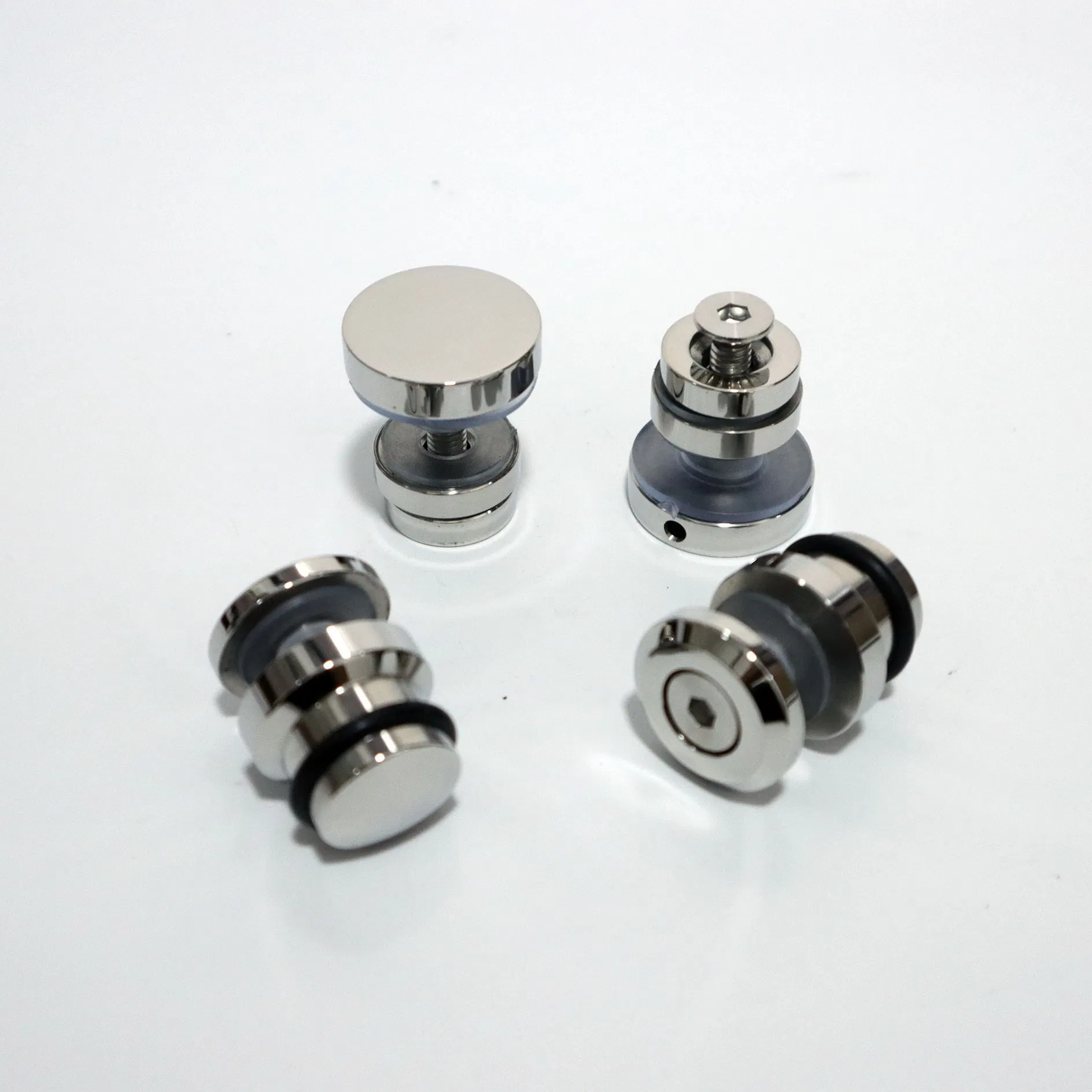 Durable Glass Shower Door Pulley System with Bathroom Accessories