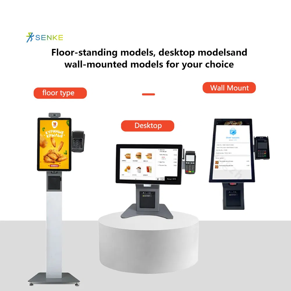 Restaurant Self-Ordering System with 21.5 Inch Touch Screen Kiosk