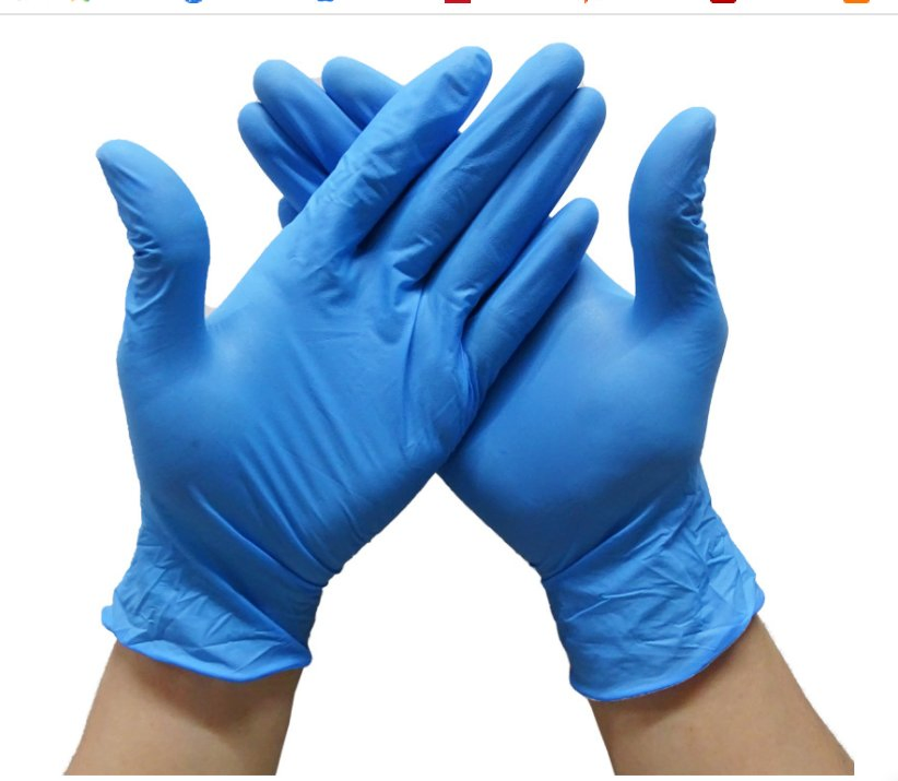 Synethetic Nitrile Gloves Powder Free Black/Blue/Pink Color
