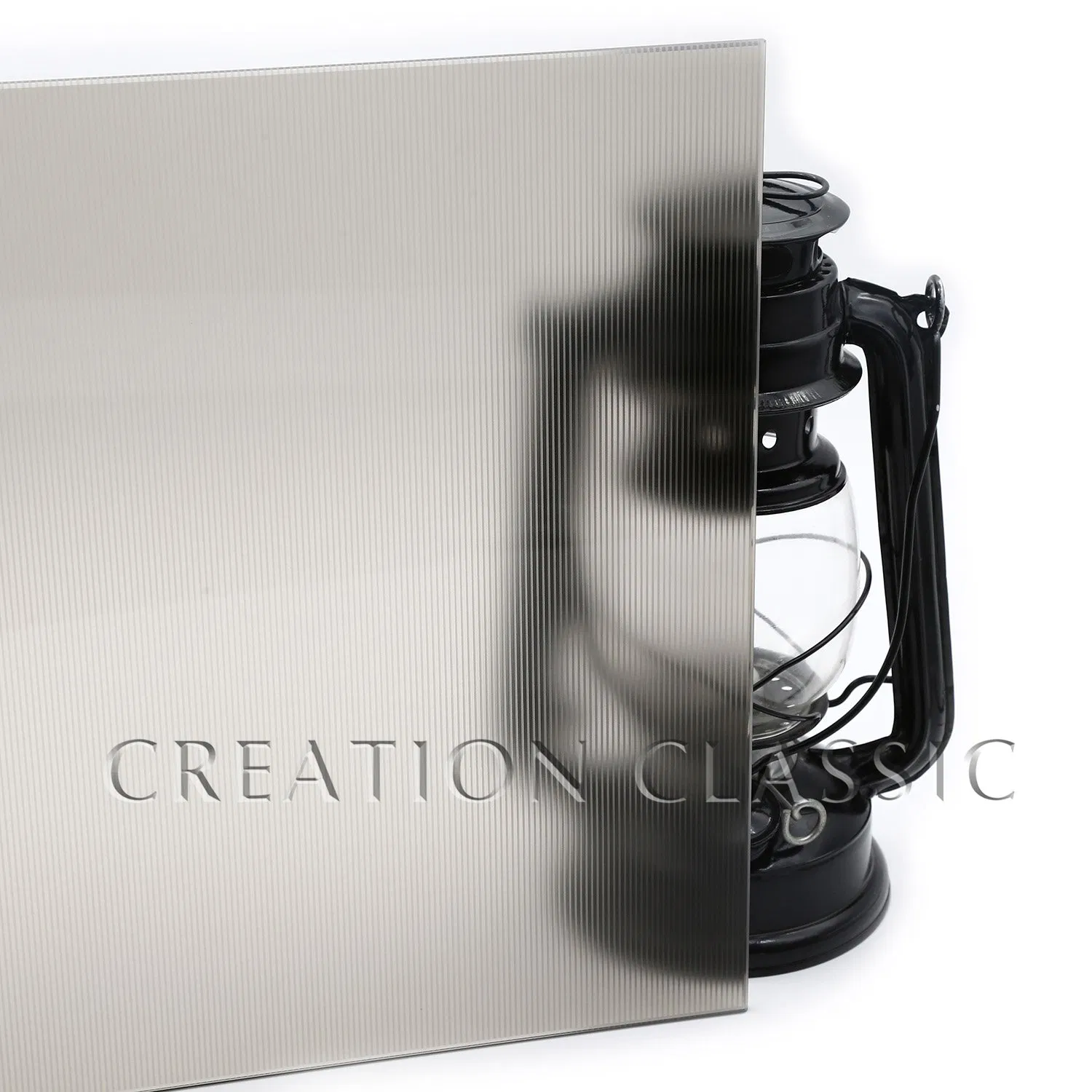 8mm Colored Acid Etched Flower Patterned Glass for Decoration