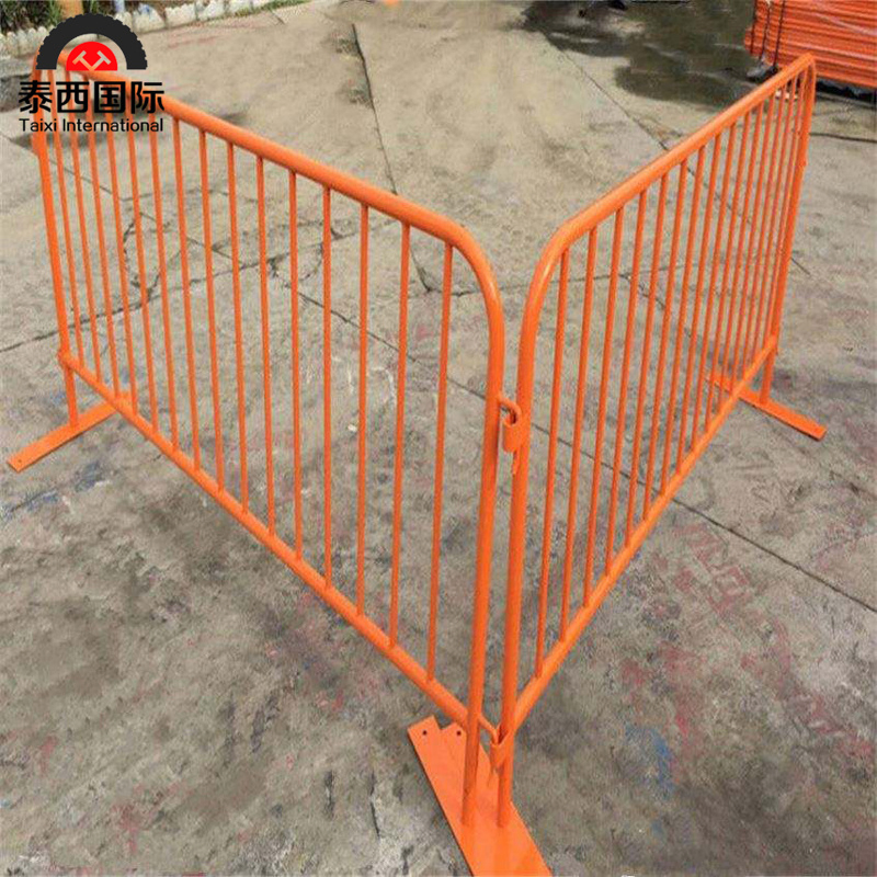 Customized Metal Crowd Control Barrier Portable Barricades Temporary Fence
