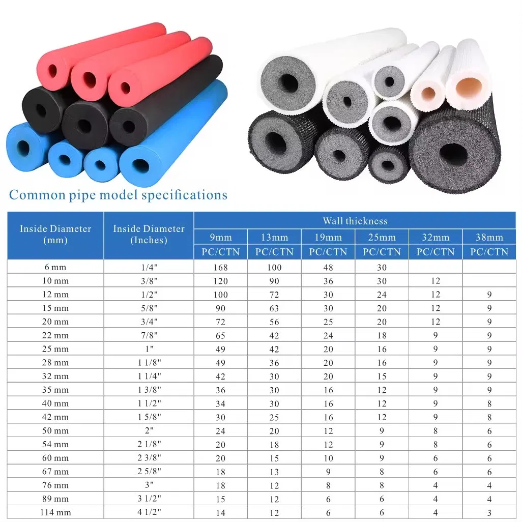 Hailiang Copper Pipe Insulation 15m, Refrigeration Black Rubber Insulation Pipe with UV Film
