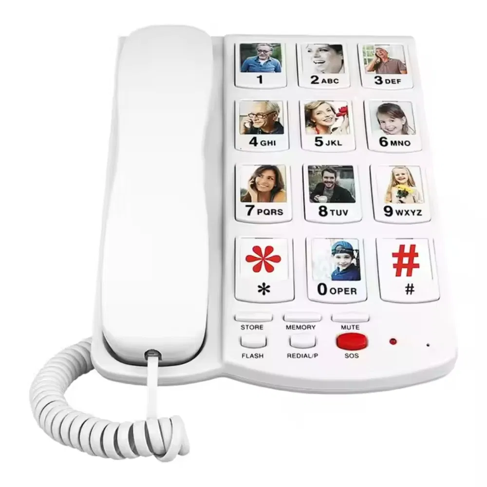Easy-to-Use Landline Phone for Seniors with Caller ID