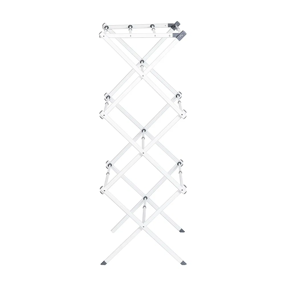 Sturdy Collapsible Foldable Towel Rack Indoor Drying Rack for Poolside