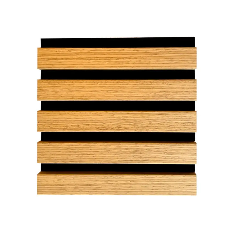 Wood Wall Panel Absorbing Panel Pet Felt and Acoustic Slat Panel for Theater Room and Studio