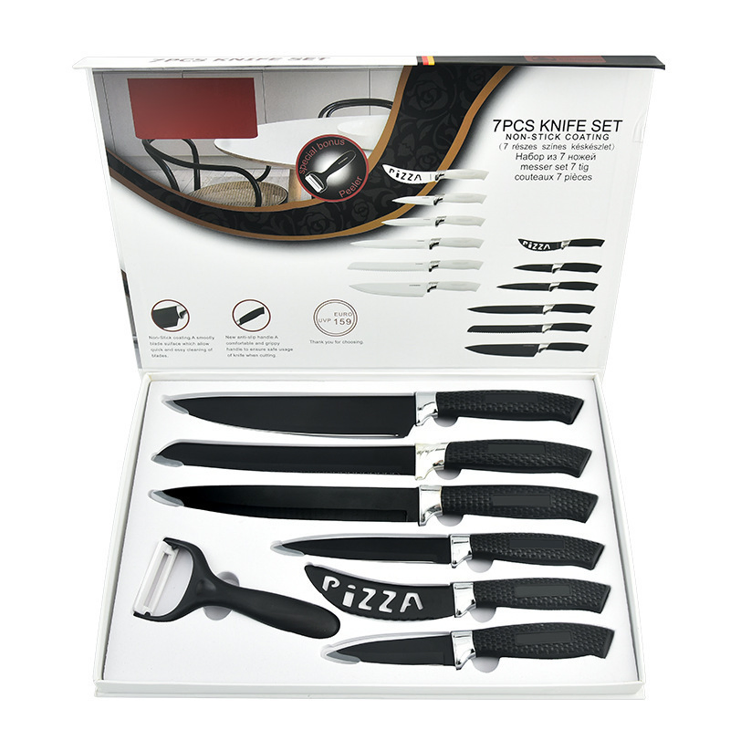 Gift Kitchen Stainless Steel Knife Set with Non-Stick Surface