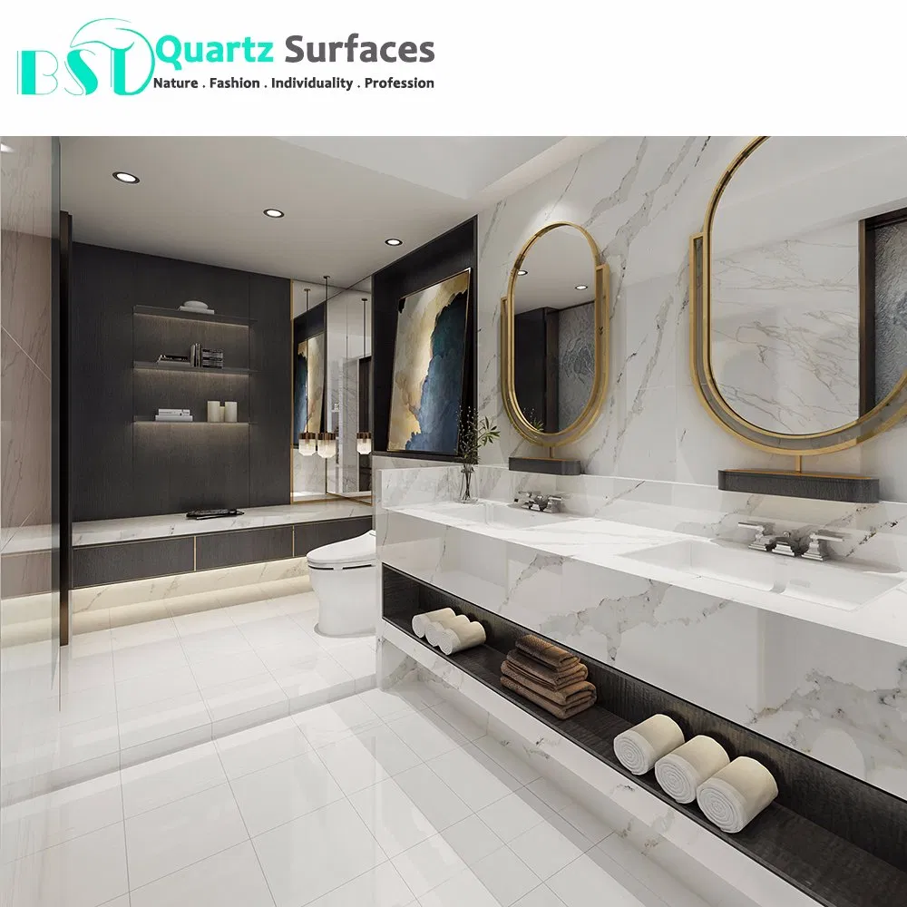 Calacatta White Artificial Quartz Stone Slab