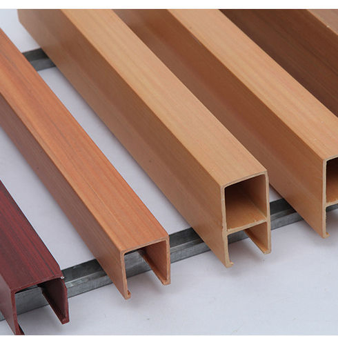 Алюминиевая U-образная реечная потолочная система Wooden Grain