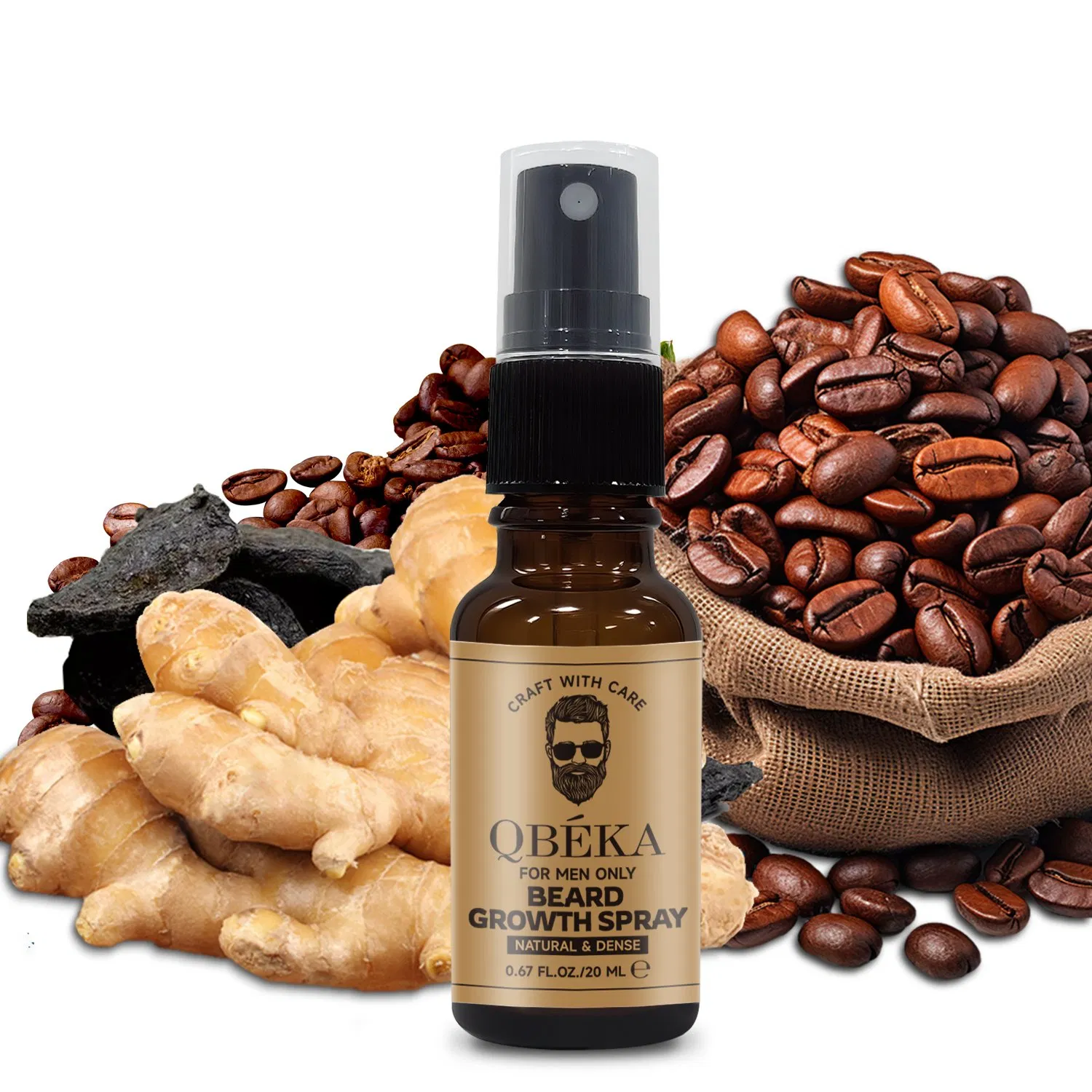 Men's Beard Growth Spray - Activates Follicles for Faster Results